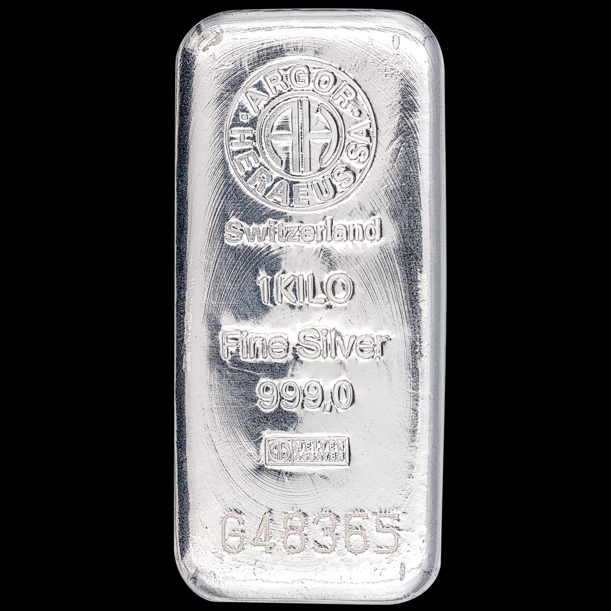 1kg Argor-Heraeus Silver Cast Bar