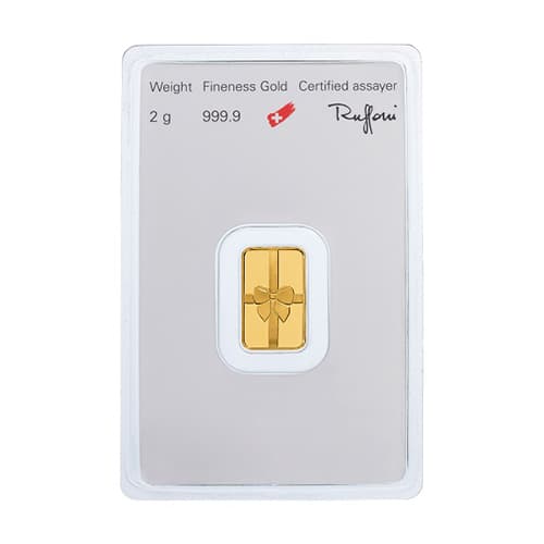 2g Argor-Heraeus Gold Gift Bar